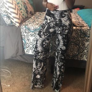 Black and White Palazzo Pants